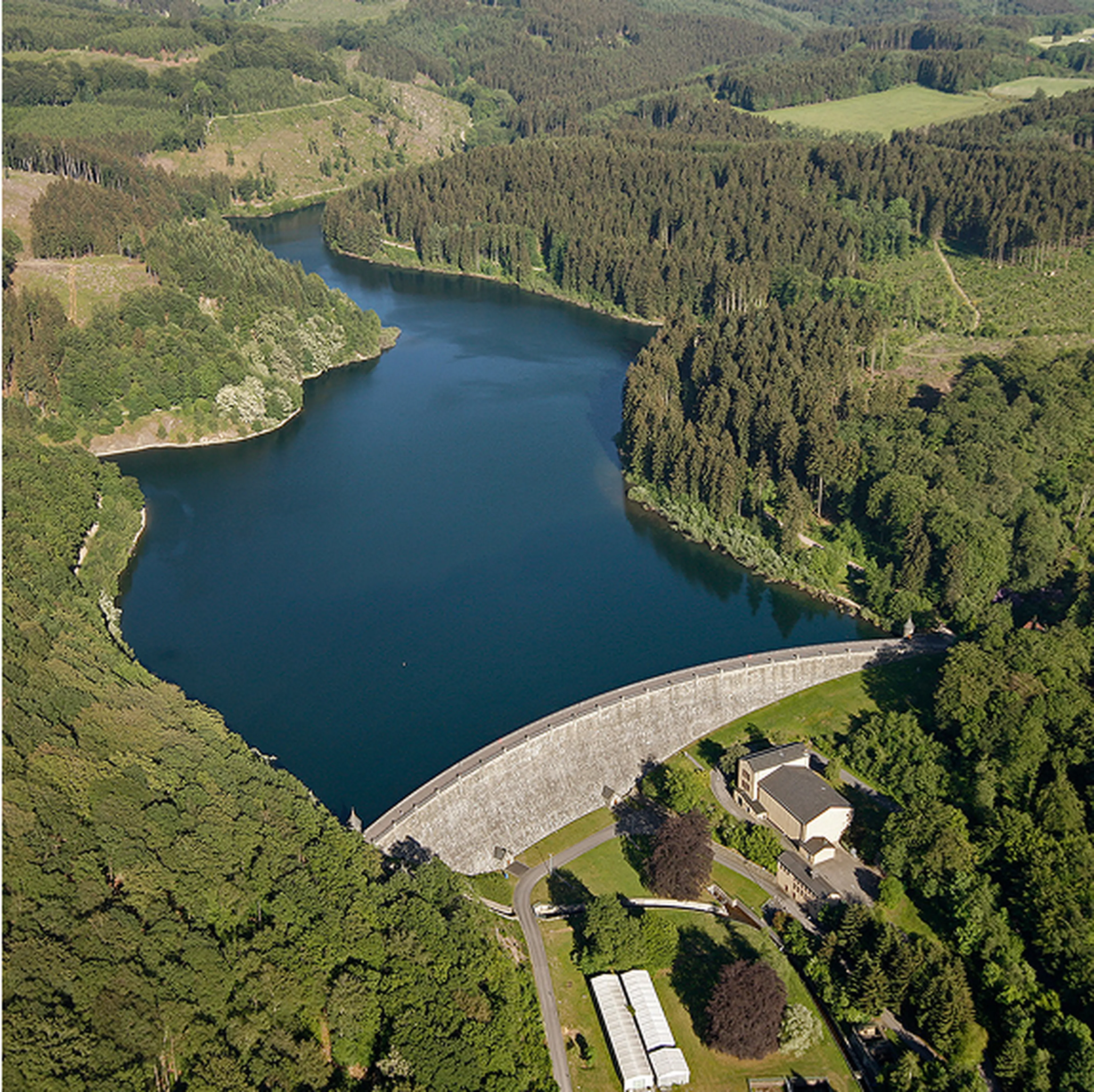 Hasper Tallsperre Luftaufnahme